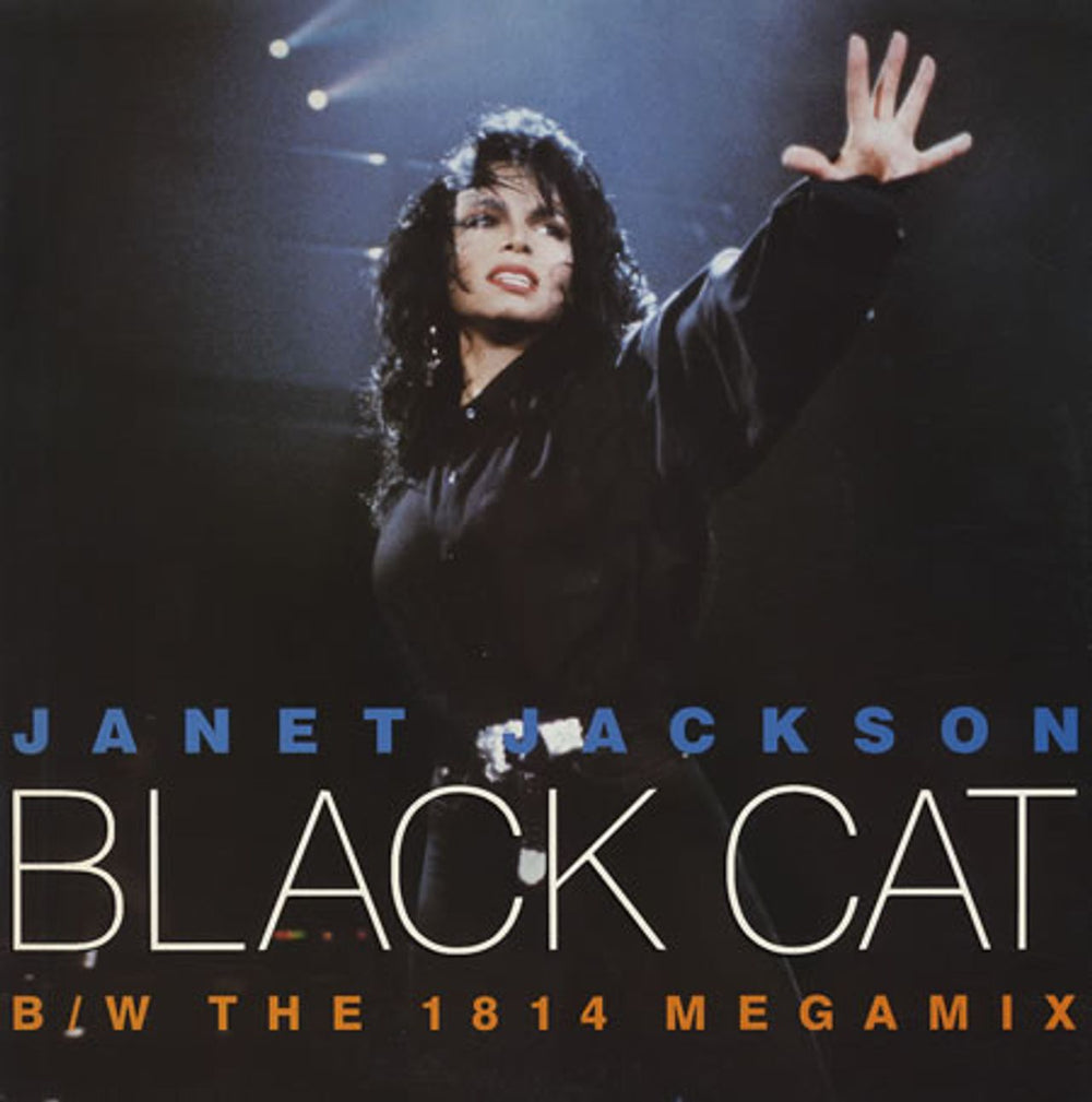 Janet Jackson Black Cat UK 12" vinyl single (12 inch record / Maxi-single) AMY587