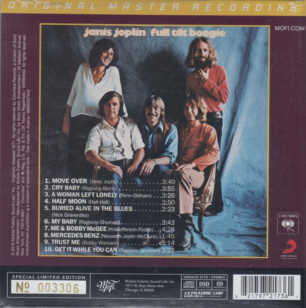 Janis Joplin Pearl - Numbered - Sealed US super audio CD SACD JNJSAPE693296