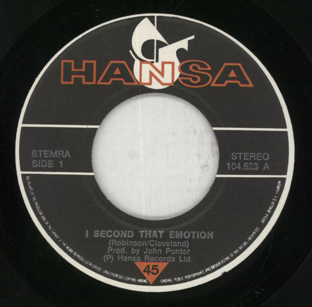 Japan I Second That Emotion Dutch 7" vinyl single (7 inch record / 45) JAP07IS852352