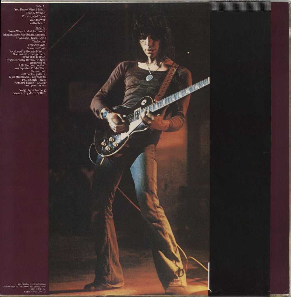 Jeff Beck Blow By Blow Japanese vinyl LP album (LP record)