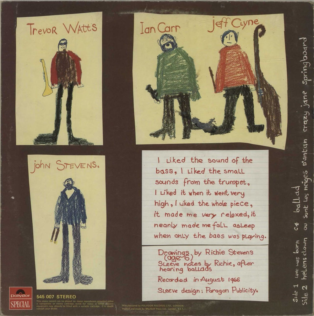 Jeff Clyne & Ian Carr Springboard - EX UK vinyl LP album (LP record) TOJLPSP686874