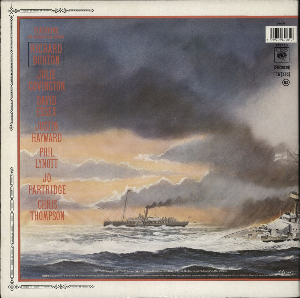 Jeff Wayne The War Of The Worlds - 3rd UK 2-LP vinyl record set (Double LP Album) 5099709600012