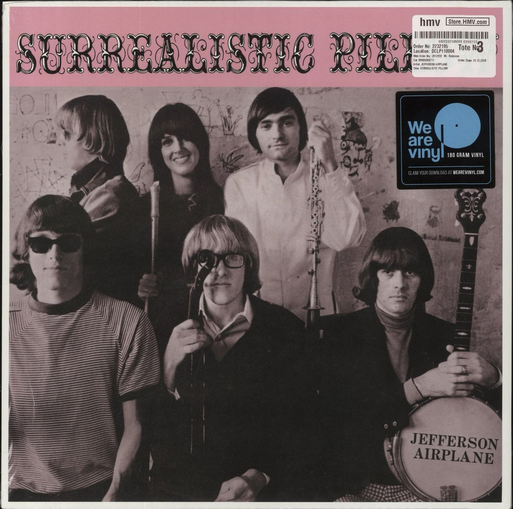 Jefferson Airplane Surrealistic Pillow - 180 Gram Vinyl - Sealed UK vinyl LP album (LP record) 88985396711