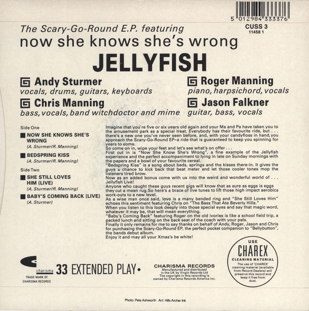 Jellyfish The Scary-Go-Round EP UK 7" vinyl single (7 inch record / 45) 5012984333376