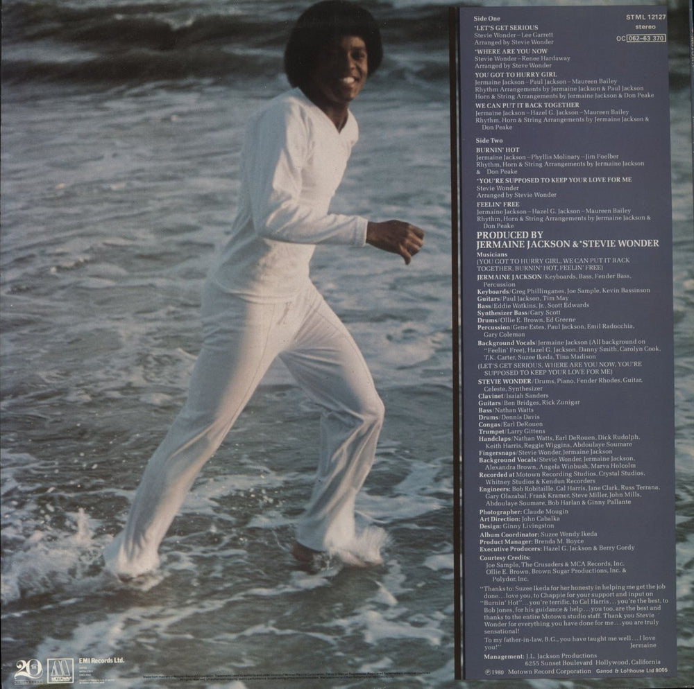 Jermaine Jackson Let's Get Serious UK vinyl LP album (LP record)