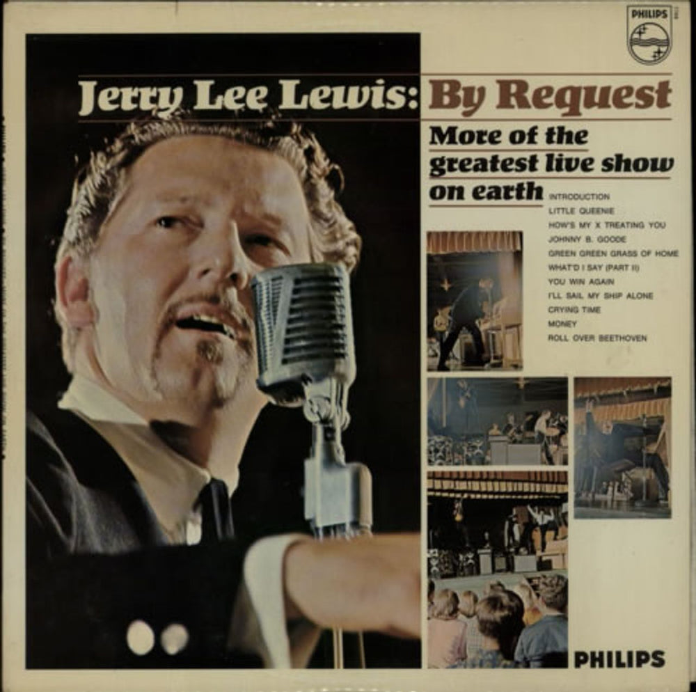 Jerry Lee Lewis By Request: More Of The Greatest Live Show On Earth UK vinyl LP album (LP record) BL7746