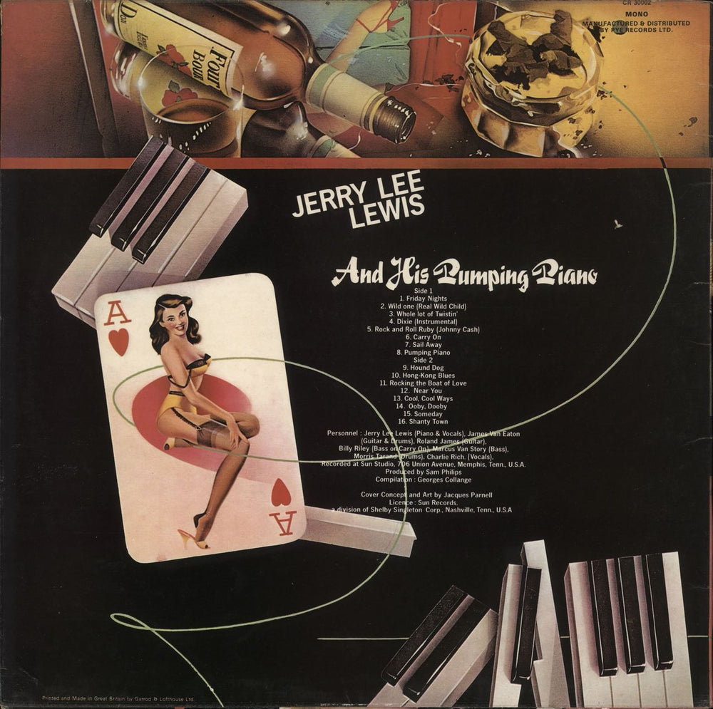Jerry Lee Lewis Jerry Lee Lewis & His Pumping Piano UK vinyl LP album (LP record)