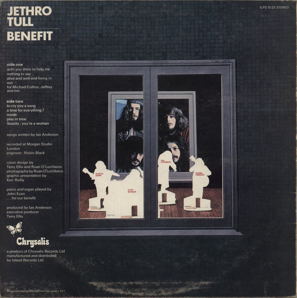 Jethro Tull Benefit - 2nd - VG UK vinyl LP album (LP record)
