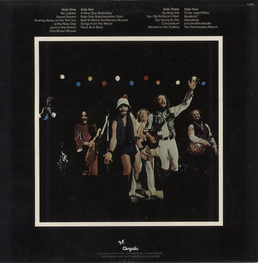 Jethro Tull Live - Bursting Out UK 2-LP vinyl record set (Double LP Album)