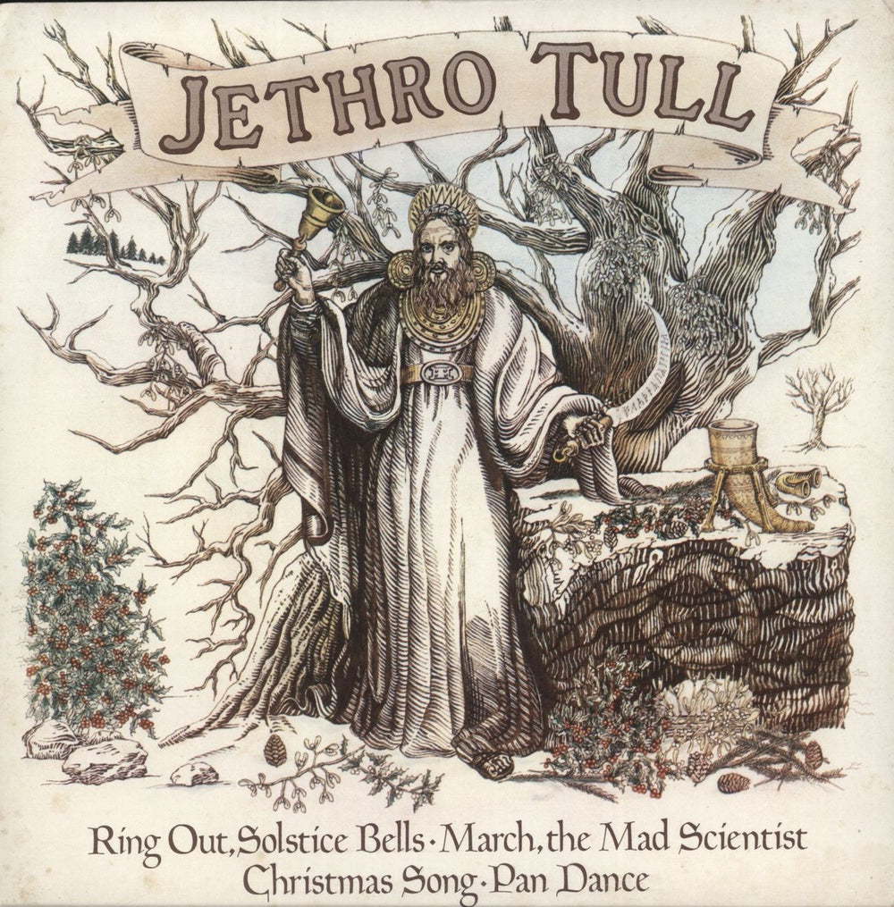Jethro Tull Ring Out Solstice Bells EP - P/S UK 7" vinyl single (7 inch record / 45) CXP2