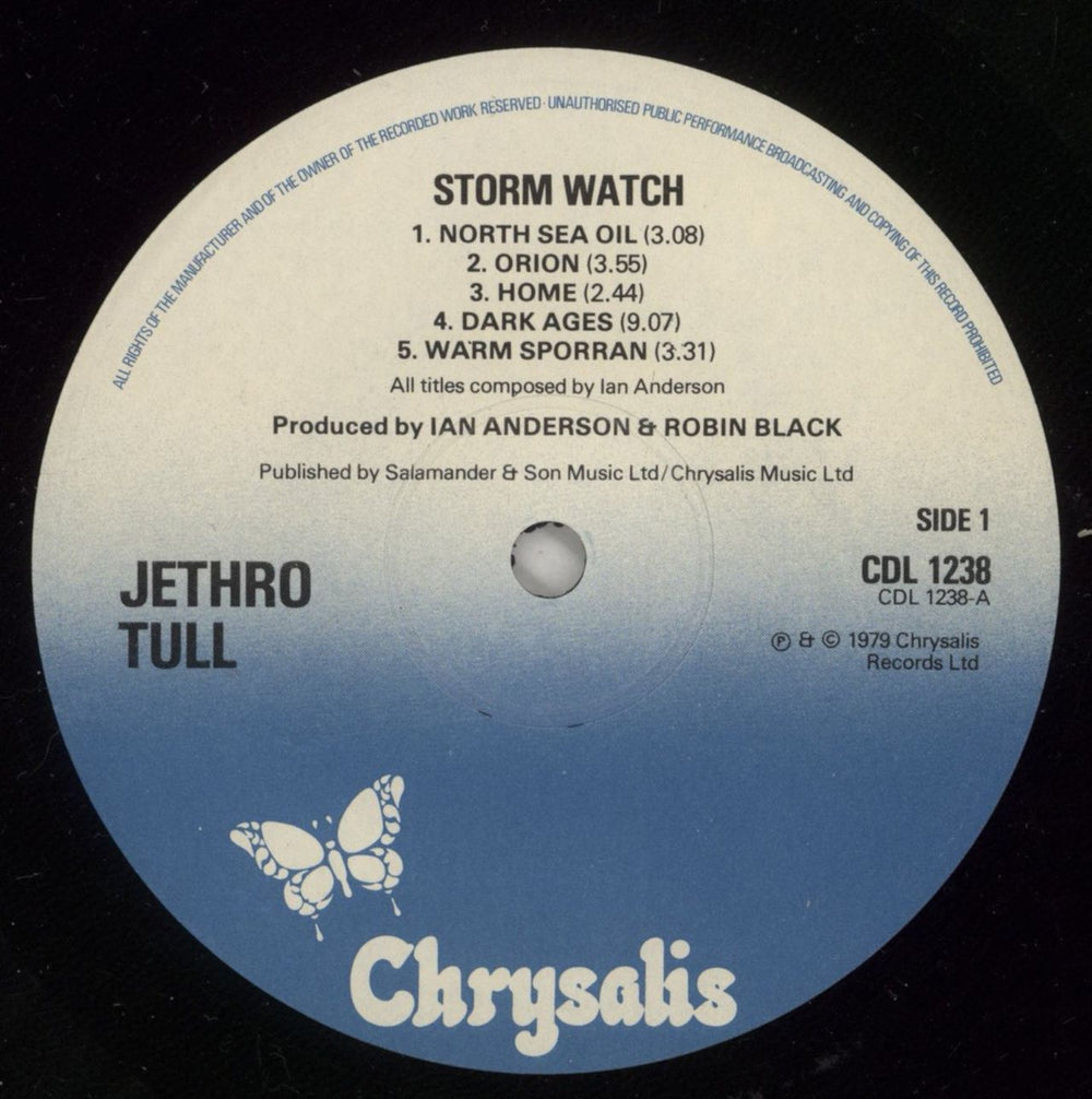 Jethro Tull Stormwatch + inner UK vinyl LP album (LP record) TULLPST70418