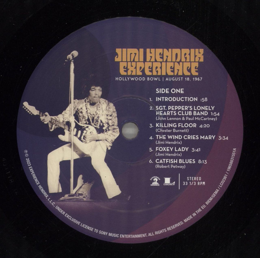 Jimi Hendrix Hollywood Bowl August 18 1967 - 150 Gram Vinyl UK vinyl LP album (LP record) HENLPHO877616