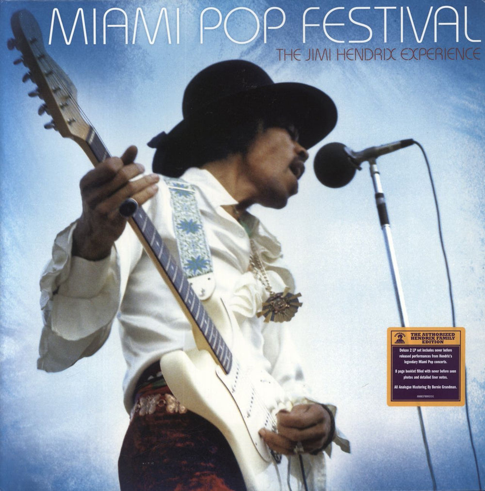 Jimi Hendrix Miami Pop Festival - 180gm UK 2-LP vinyl record set (Double LP Album) 88883769931RE1