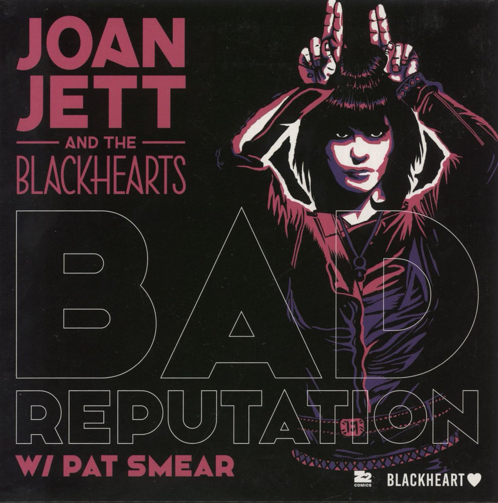 Joan Jett Bad Reputation / I Love Rock 'N Roll - Pink Vinyl | Z2 Comics Special Edition US 7" vinyl single (7 inch record / 45) Z2104