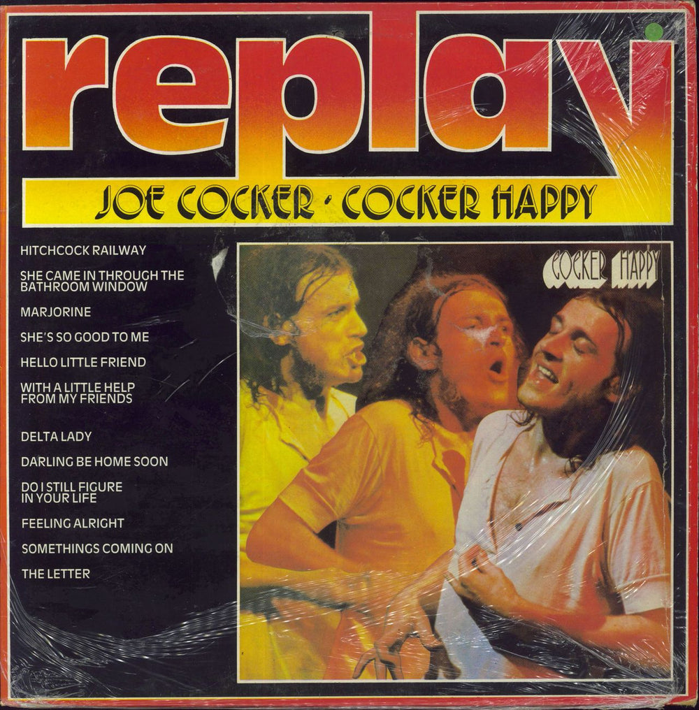 Joe Cocker Replay Joe Cocker - Cocker Happy - Shrink UK vinyl LP album (LP record) FEDB5011