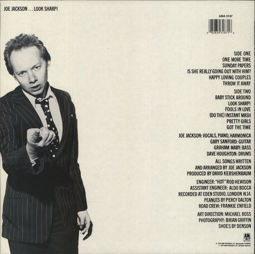 Joe Jackson Look Sharp! UK vinyl LP album (LP record) 082839318716