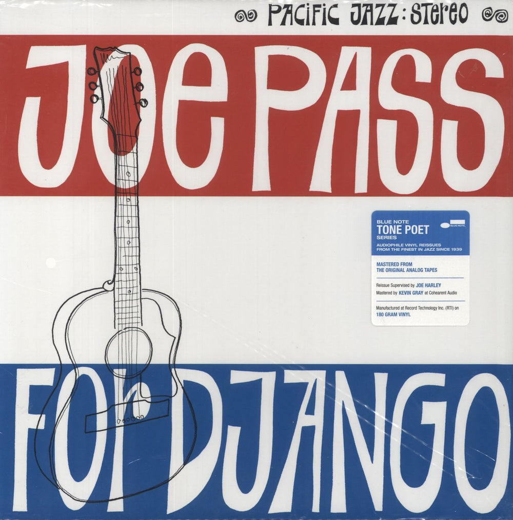 Joe Pass For Django - Blue Note Tone Poet Series - 180 Gram UK vinyl LP album (LP record) B0033158-01