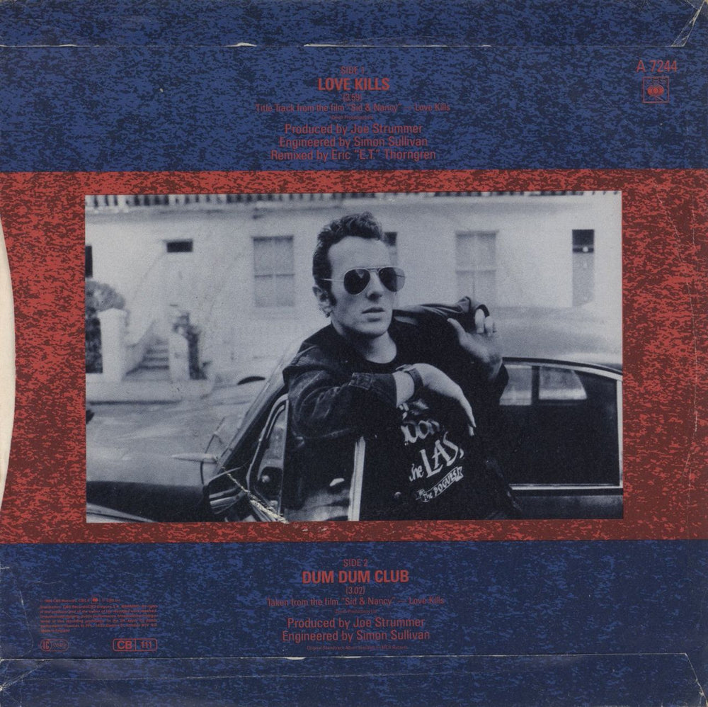 Joe Strummer Love Kills UK 7" vinyl single (7 inch record / 45)