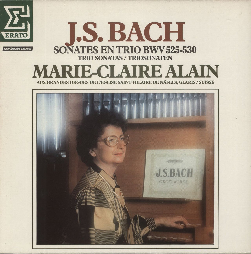 Johann Sebastian Bach Bach: Sonates En Trio BWV 525-530 French vinyl LP album (LP record) NUM75219