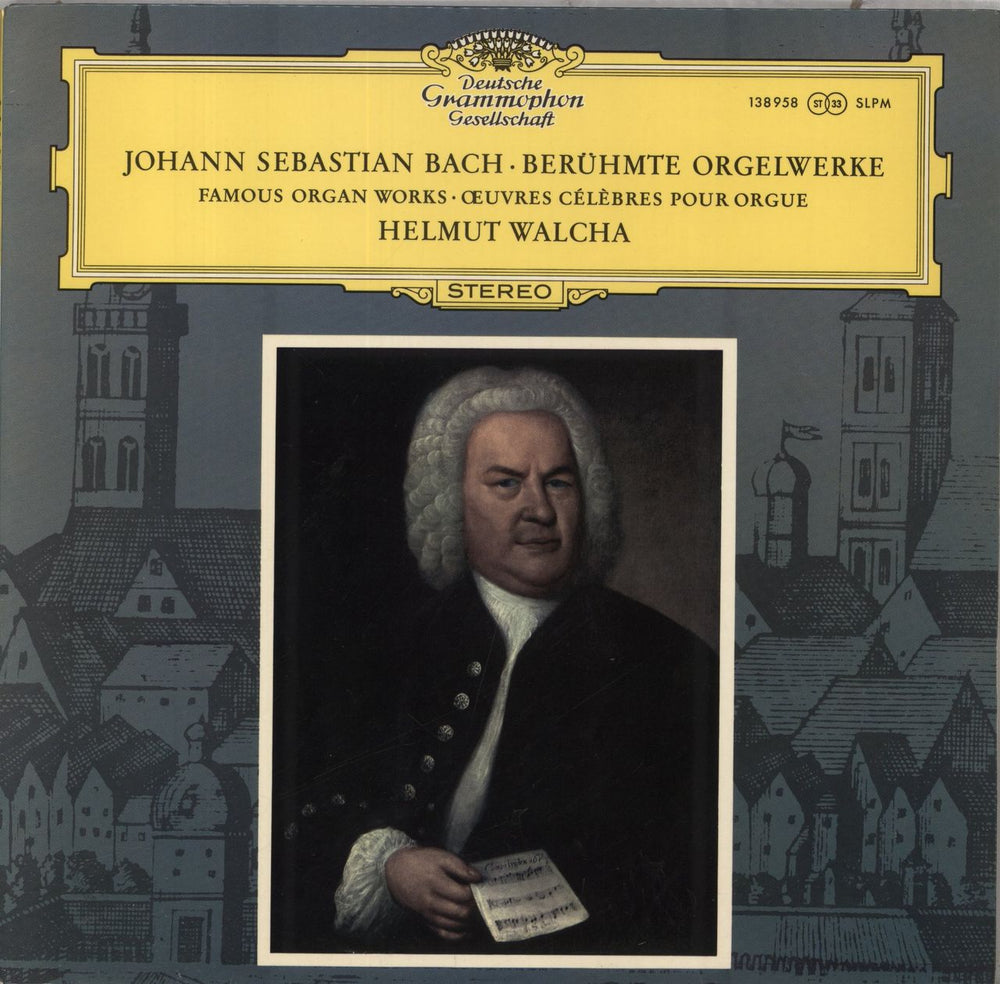 Johann Sebastian Bach Récital D'Orgue German vinyl LP album (LP record) 138958