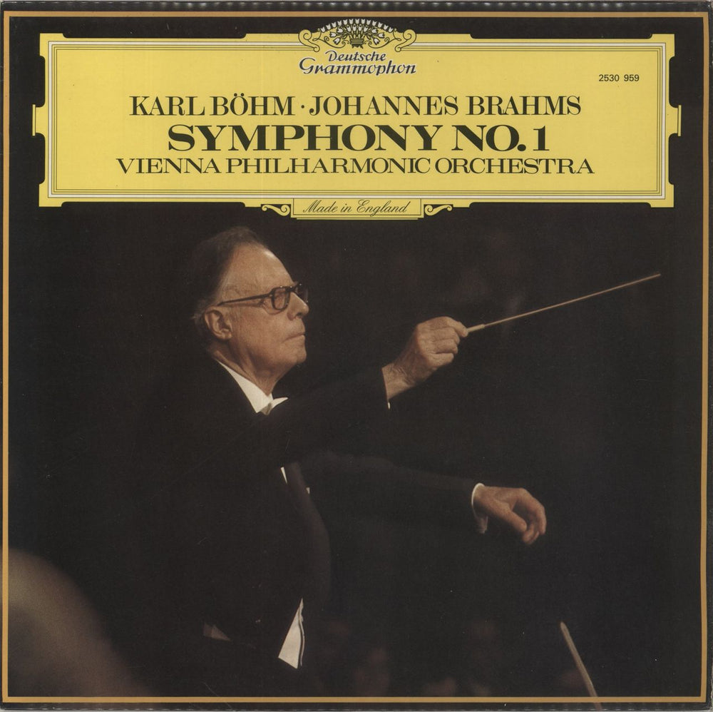 Johannes Brahms Symphony No. 1 In C Minor, Op. 68 UK vinyl LP album (LP record) 2530959