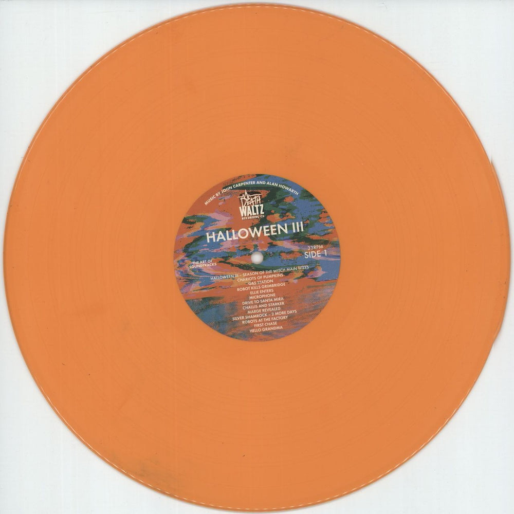 John Carpenter Halloween III - Season Of The Witch - Orange Vinyl UK vinyl LP album (LP record) JZVLPHA778543