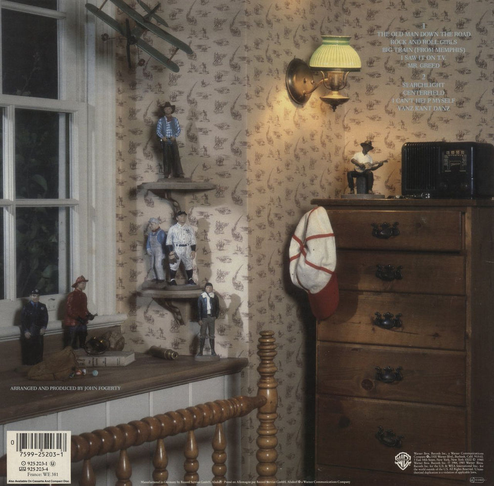 John Fogerty Centerfield German vinyl LP album (LP record) 075992520317