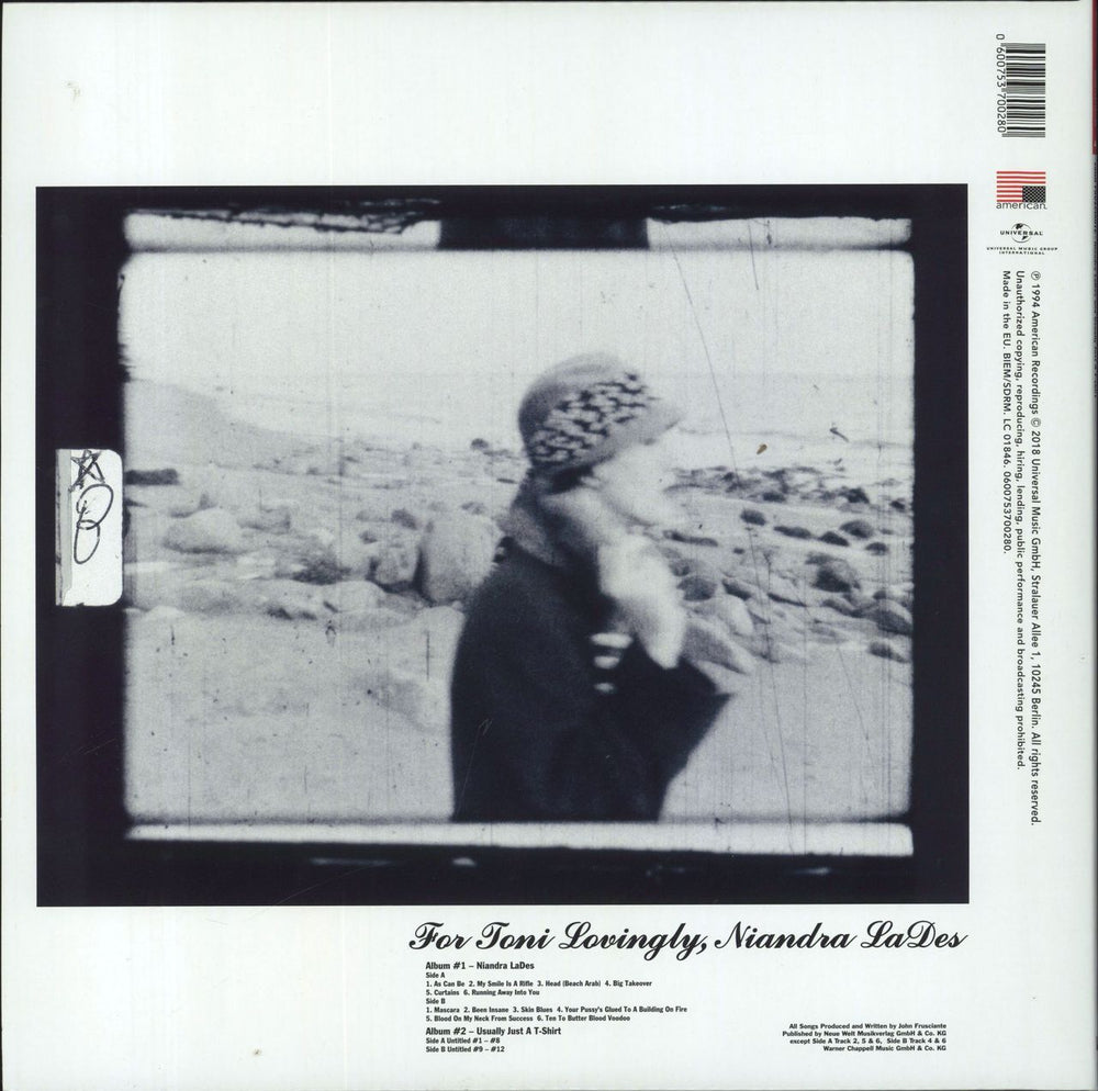 John Frusciante Niandra LaDes And Usually Just A T-Shirt - Clear Vinyl UK 2-LP vinyl record set (Double LP Album)