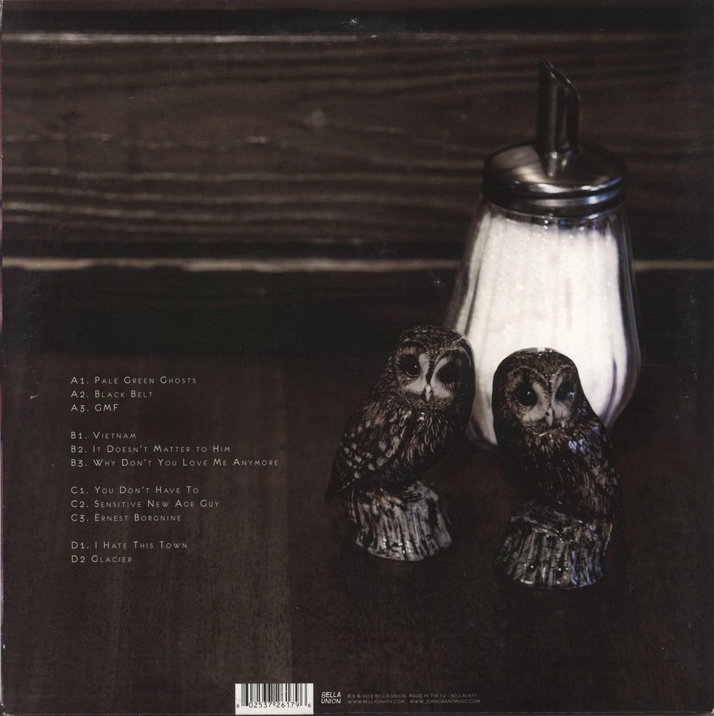 John Grant Pale Green Ghosts - Mint Green Vinyl - EX UK 2-LP vinyl record set (Double LP Album) 602537261796