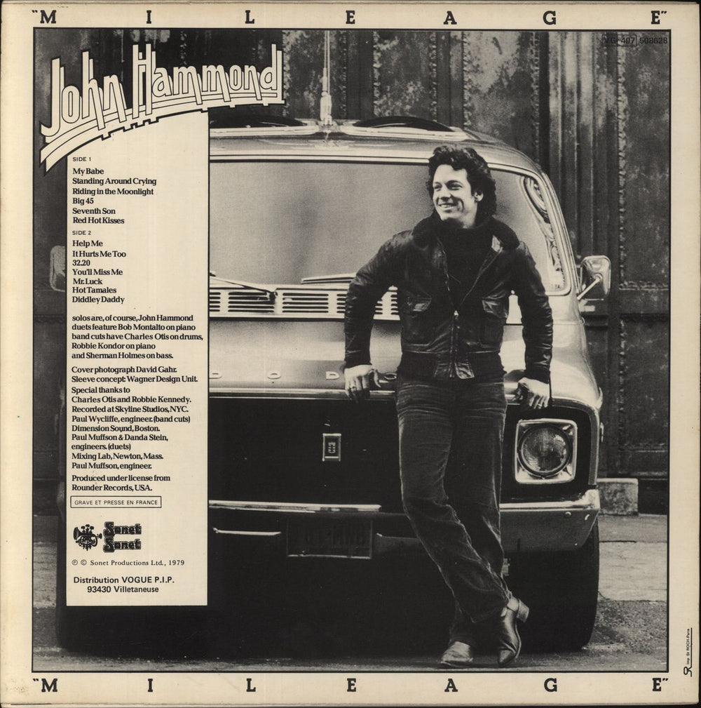 John Hammond Mileage French vinyl LP album (LP record)