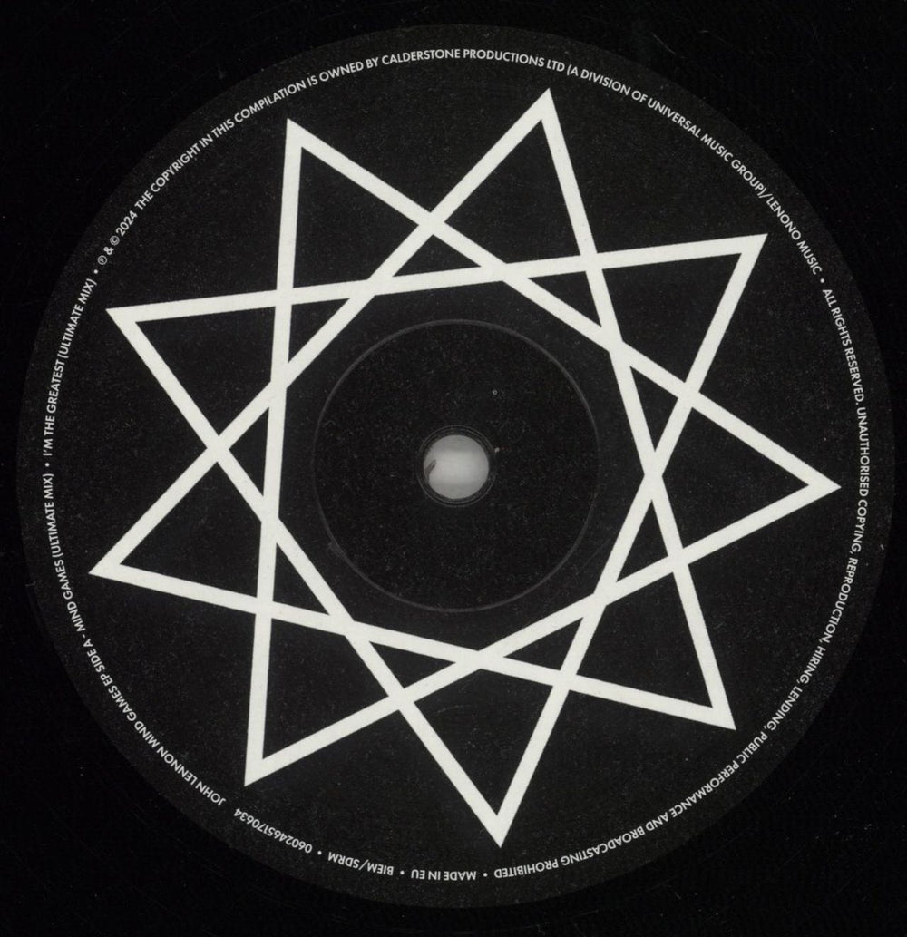 John Lennon Mind Games EP - 180gm - RSD24 UK 12" vinyl single (12 inch record / Maxi-single) LEN12MI874119