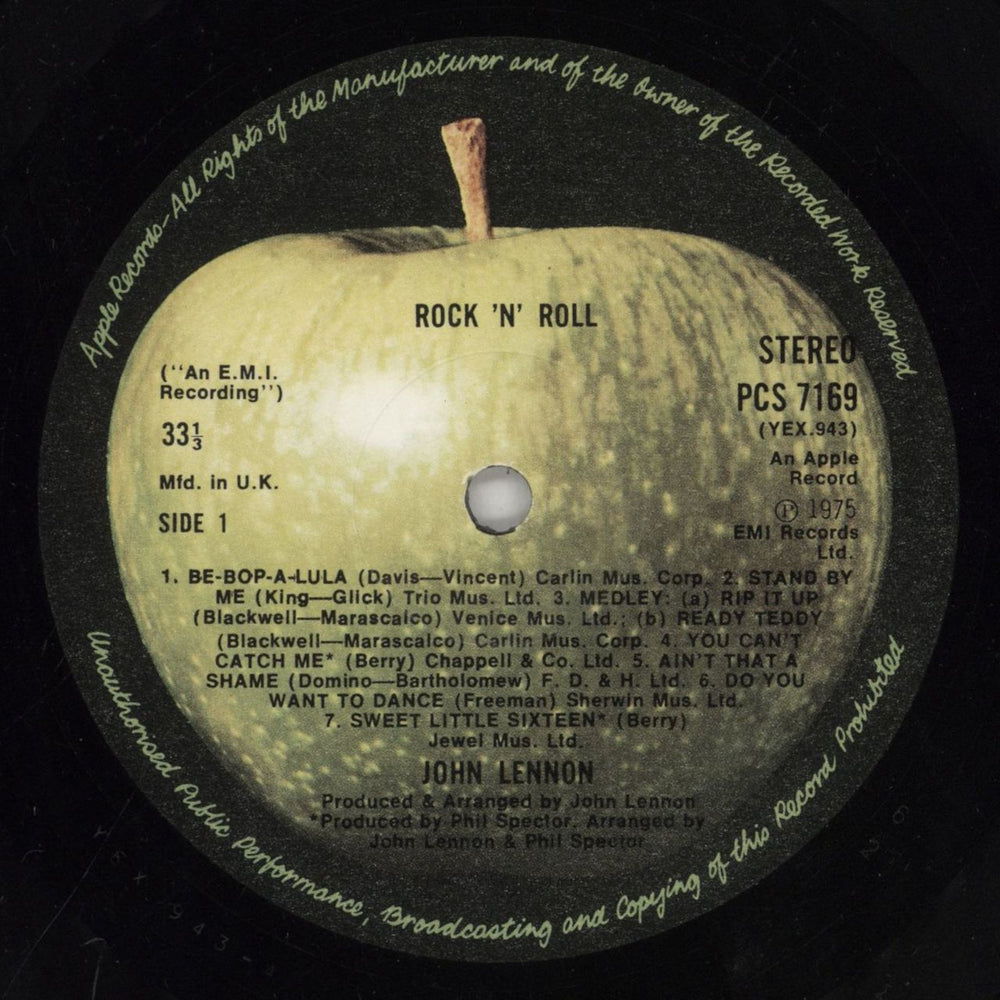 John Lennon Rock 'n' Roll - 2nd UK vinyl LP album (LP record) LENLPRO273193