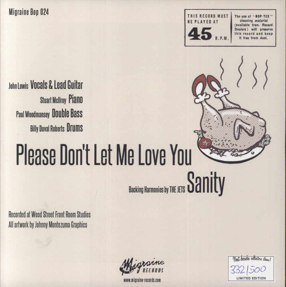 John Lewis [Rockabilly] Please Don't Let Me Love You German 7" vinyl single (7 inch record / 45)