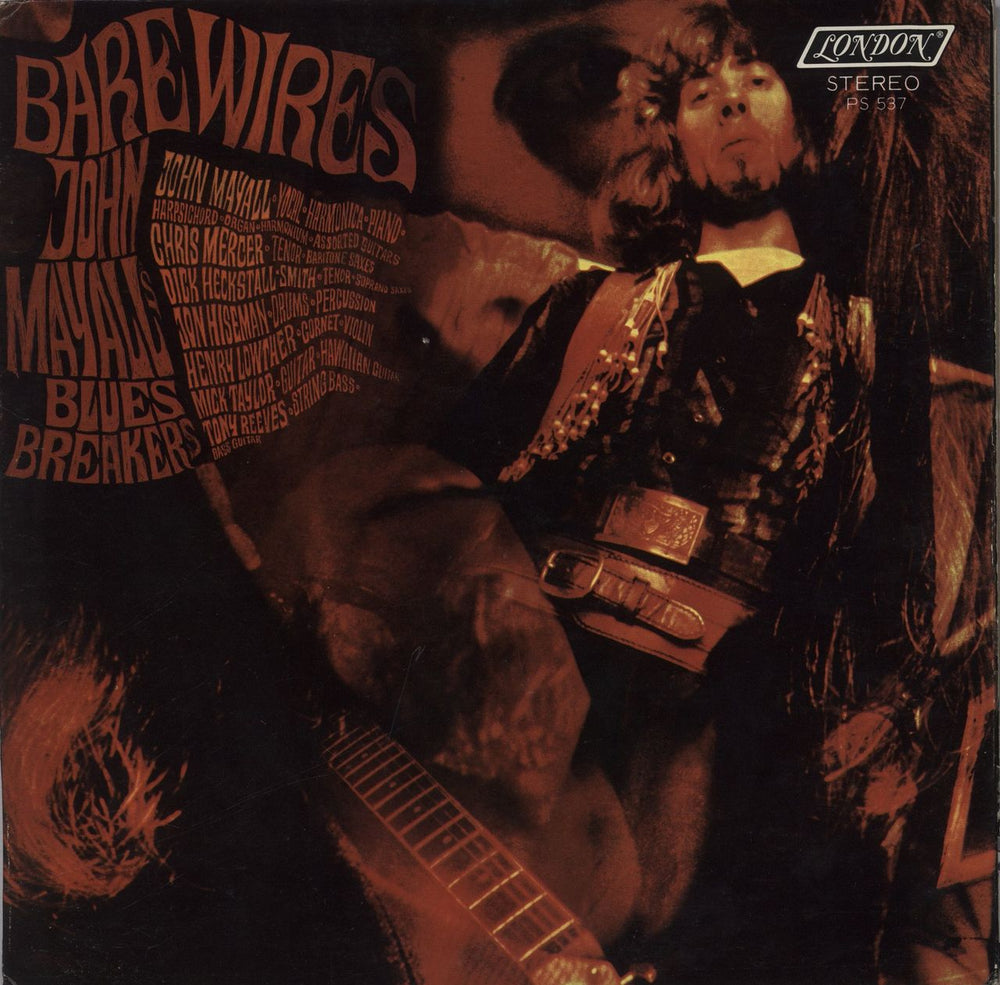 John Mayall Bare Wires US vinyl LP album (LP record) PS537