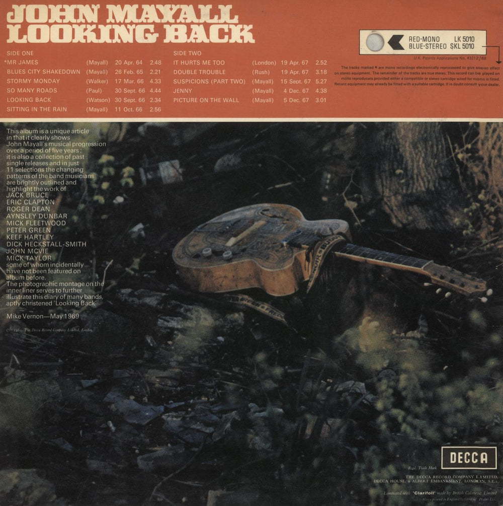 John Mayall Looking Back - 1st - VG UK vinyl LP album (LP record)