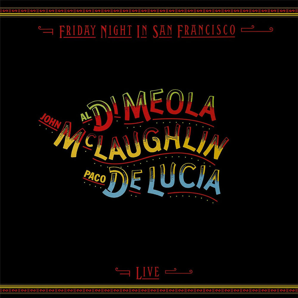 John McLaughlin, Al DiMeola & Paco De Lucia Friday Night in San Francisco - 180 Gram Purple Vinyl UK vinyl LP album (LP record) LDMLPFR873749