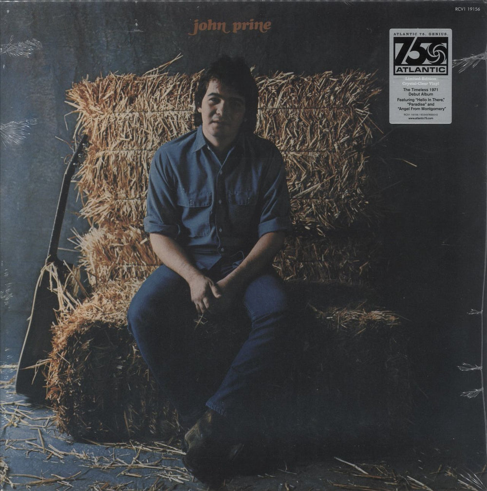John Prine John Prine - Crystal Clear Vinyl UK vinyl LP album (LP record) 603497835010