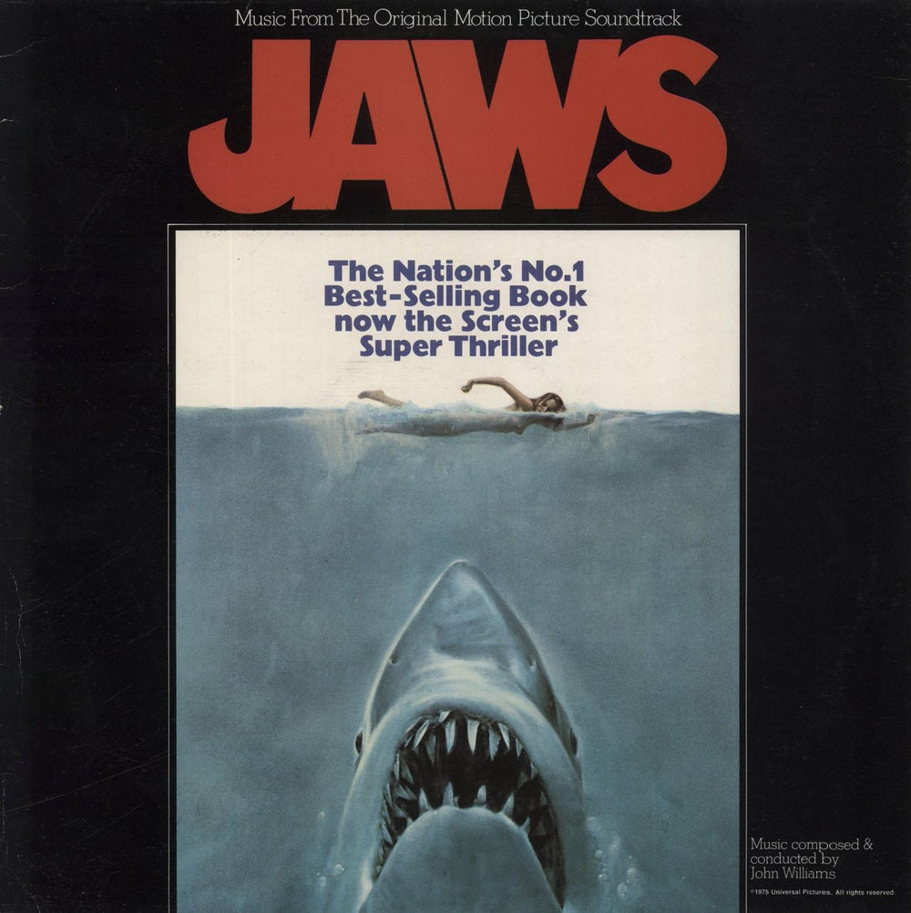 John Williams (Composer) Jaws UK vinyl LP album (LP record) MCF2716