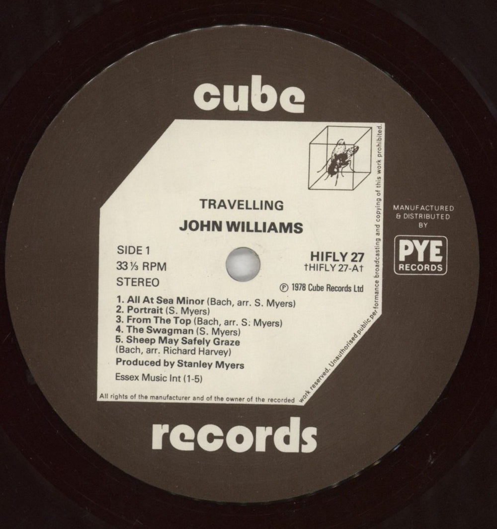 John Williams (Guitarist) Travelling UK vinyl LP album (LP record) WLALPTR250981