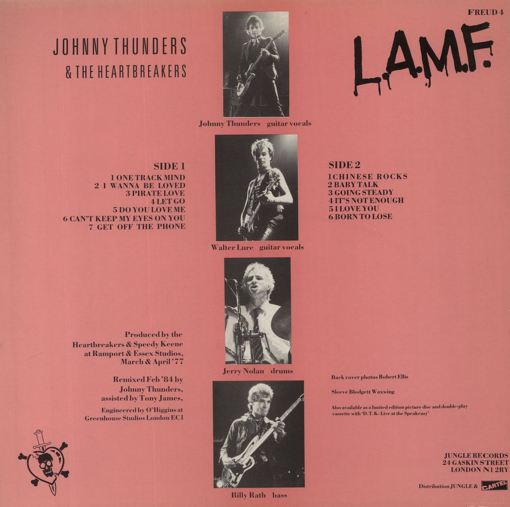 Johnny Thunders & The Heartbreakers L.A.M.F. Revisited UK vinyl LP album (LP record)