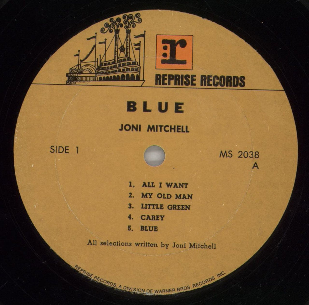 Joni Mitchell Blue Turkish vinyl LP album (LP record) JNILPBL865019