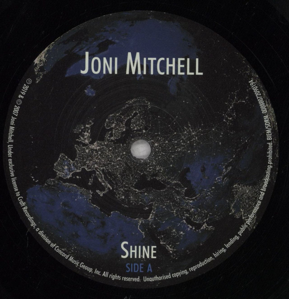 Joni Mitchell Shine - 180gm UK vinyl LP album (LP record) JNILPSH846240