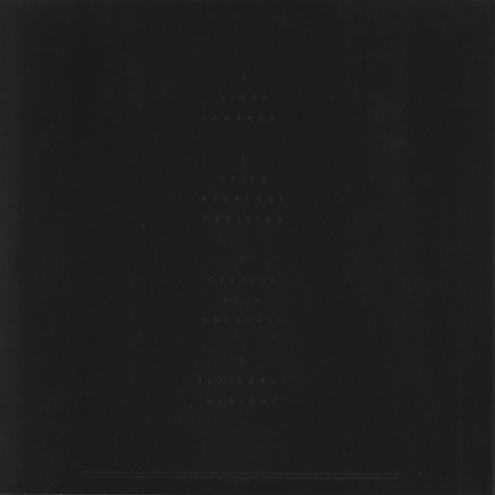 Jonsi Obsidian - Black & Gold 'Galaxy' Vinyl UK 2-LP vinyl record set (Double LP Album)