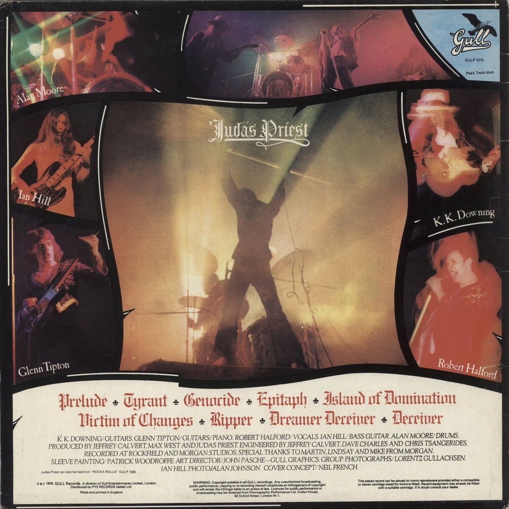 Judas Priest Sad Wings Of Destiny - VG UK vinyl LP album (LP record)