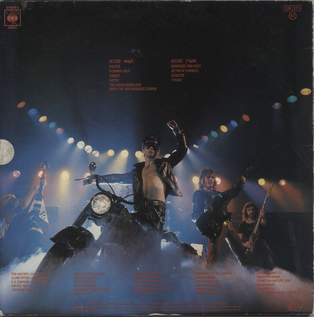 Judas Priest Unleashed In The East + 7" - EX UK vinyl LP album (LP record)