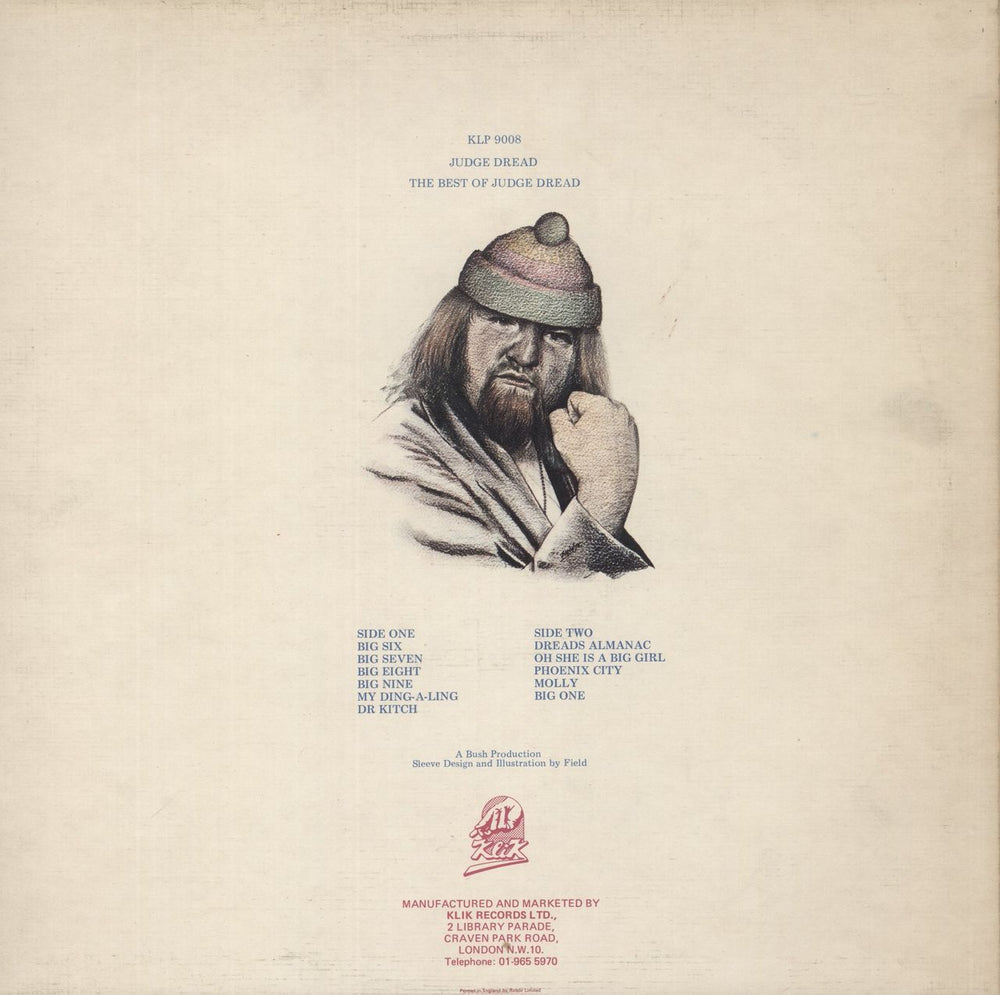 Judge Dread The Best Of Judge Dread UK vinyl LP album (LP record)