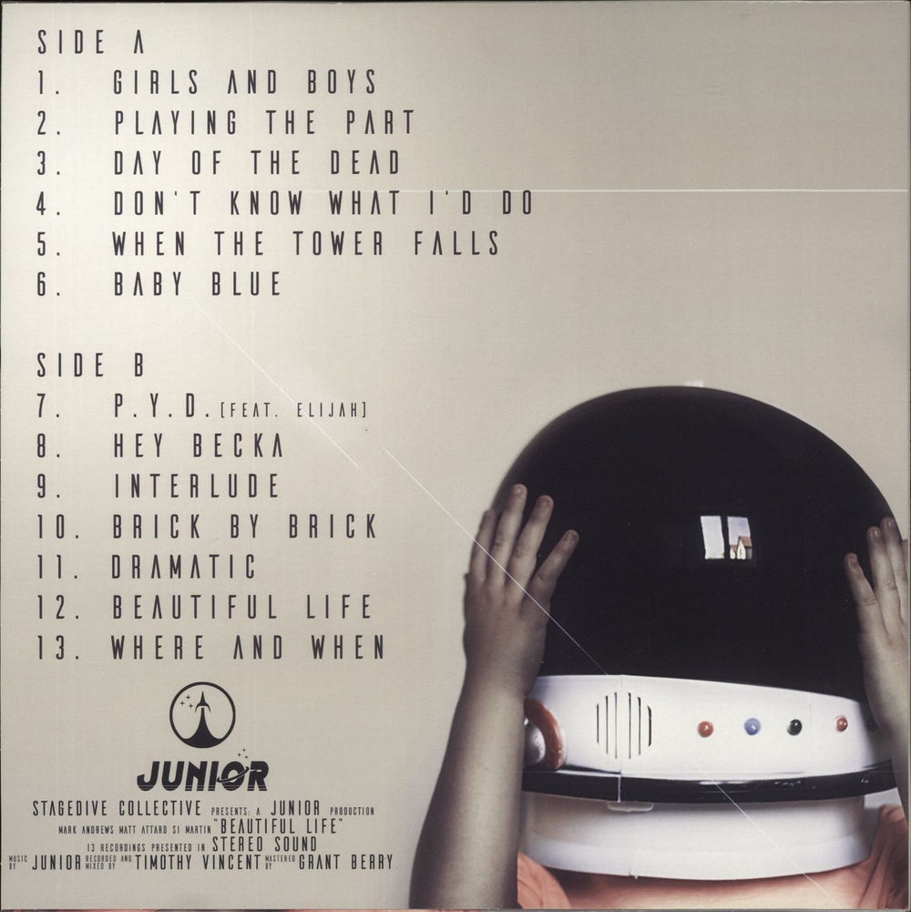 Junior [WELSH POP-PUNK] Beautiful Life - Orange Vinyl UK vinyl LP album (LP record)