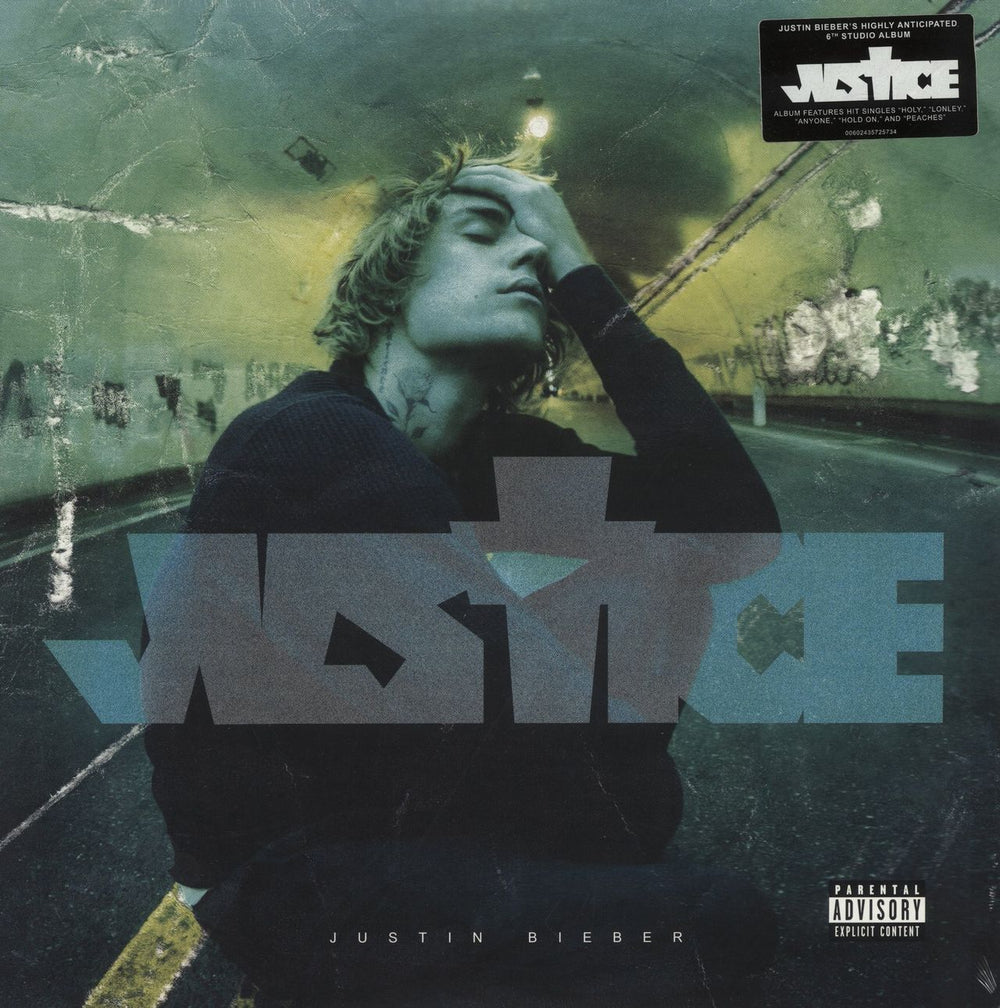 Justin Bieber Justice - Sealed UK 2-LP vinyl record set (Double LP Album) 00602435725734