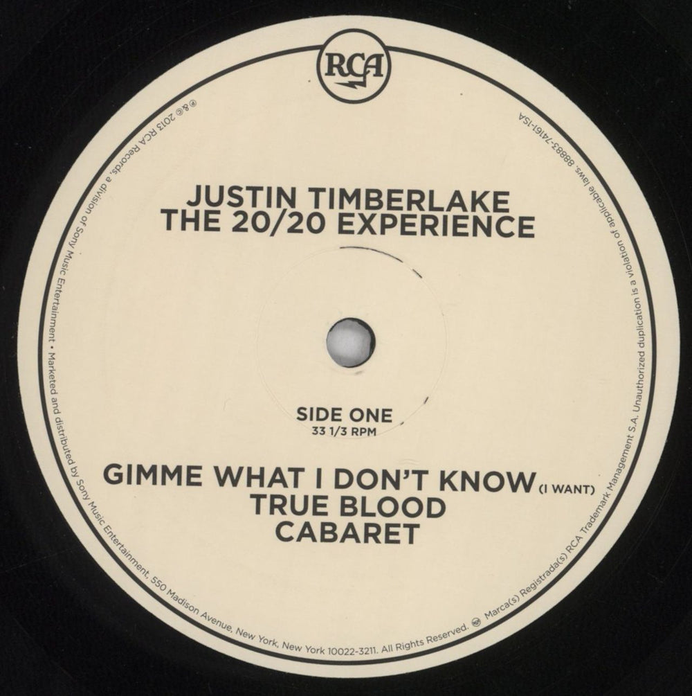 Justin Timberlake The 20/20 Experience (2 Of 2) US 2-LP vinyl record set (Double LP Album) JTL2LTH840187