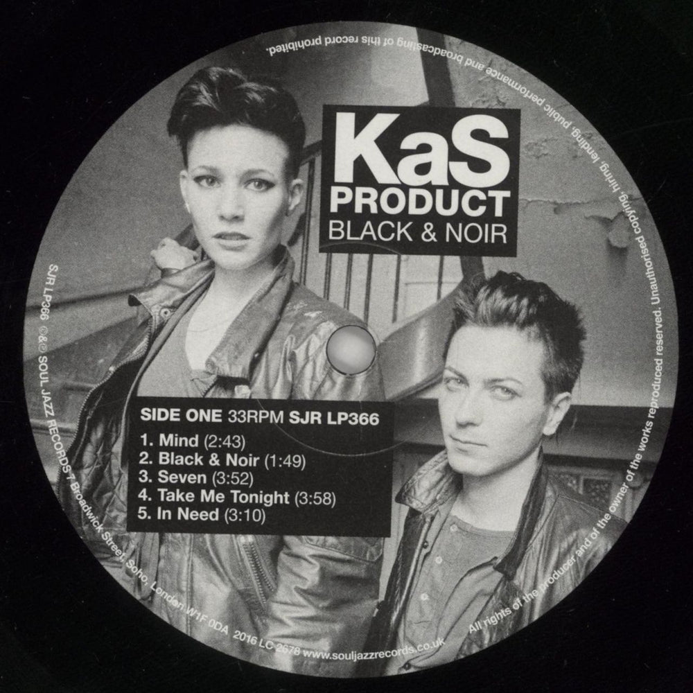 Kas Product Black & Noir [Mutant Experimental Synth Punk From France 1980-83] UK vinyl LP album (LP record) Q44LPBL861121